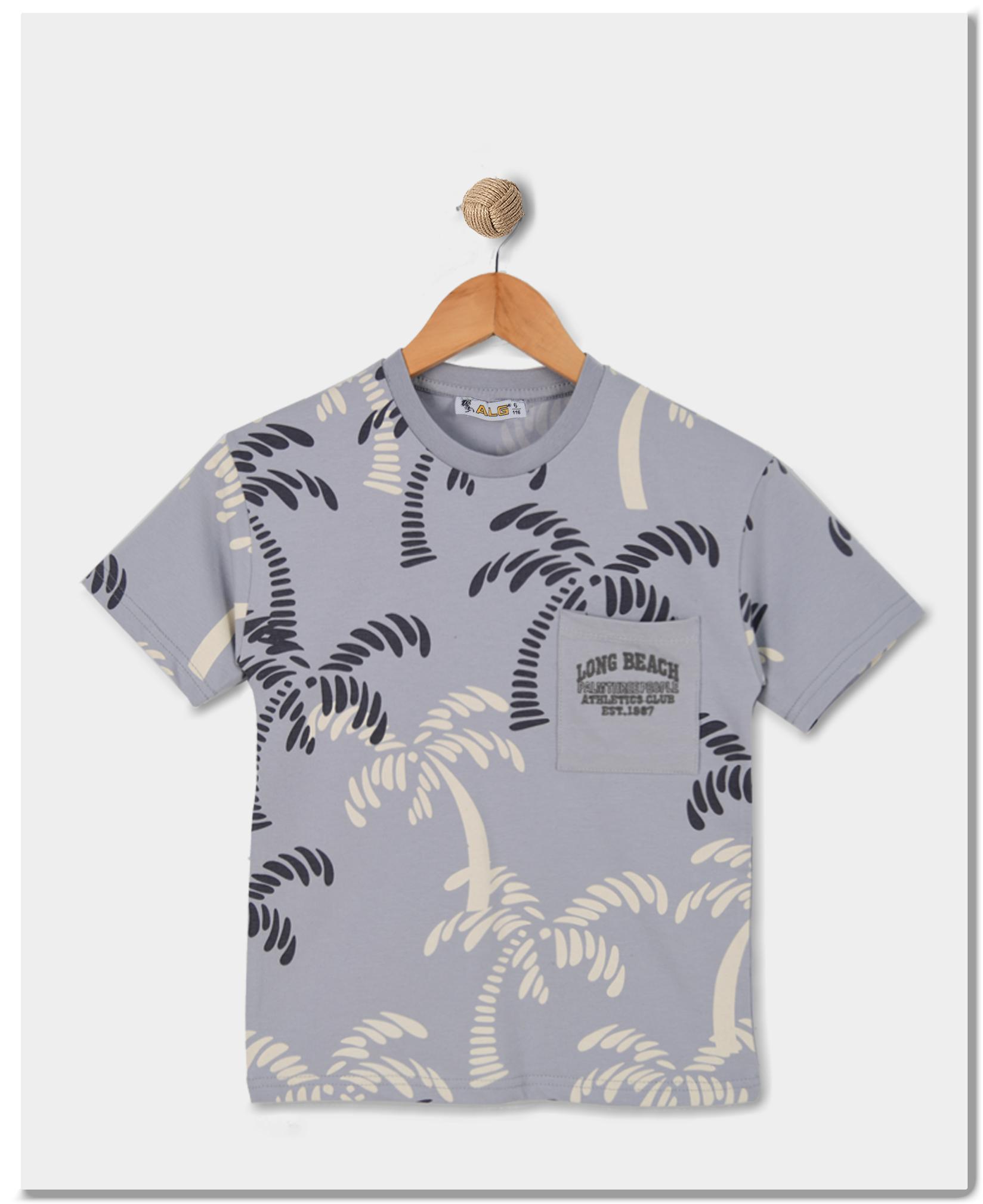 ALG Majica za dečake Palm, Svetloplava