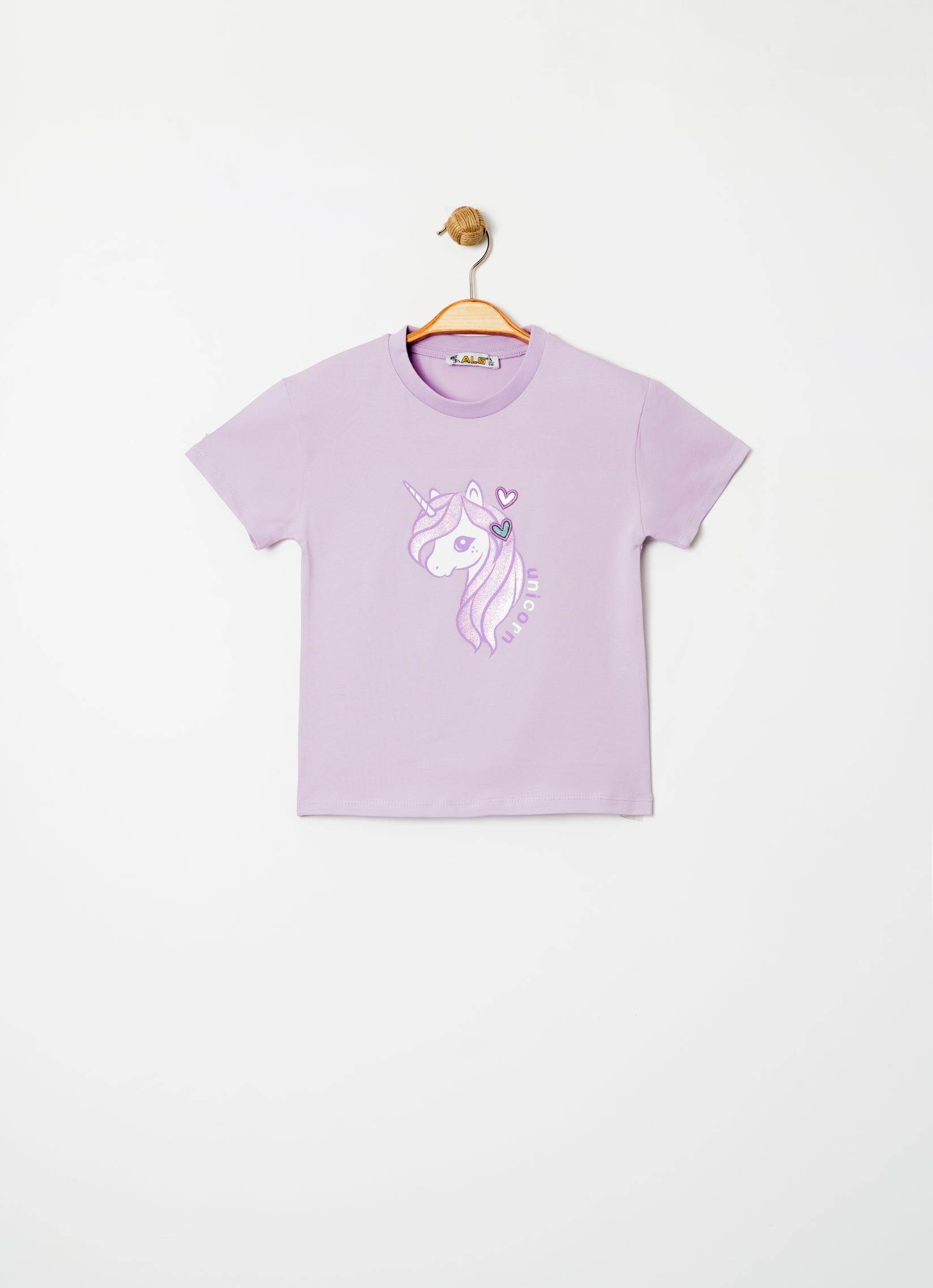 ALG Majica za devojčice Unicorn, Lavanda