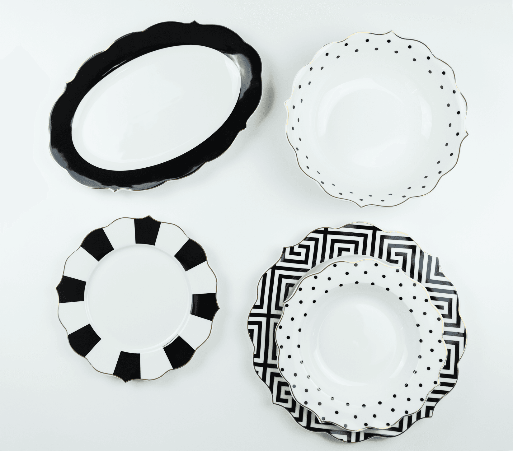 AMC HOME Set za ručavanje Dots and lines, 20 elemenata