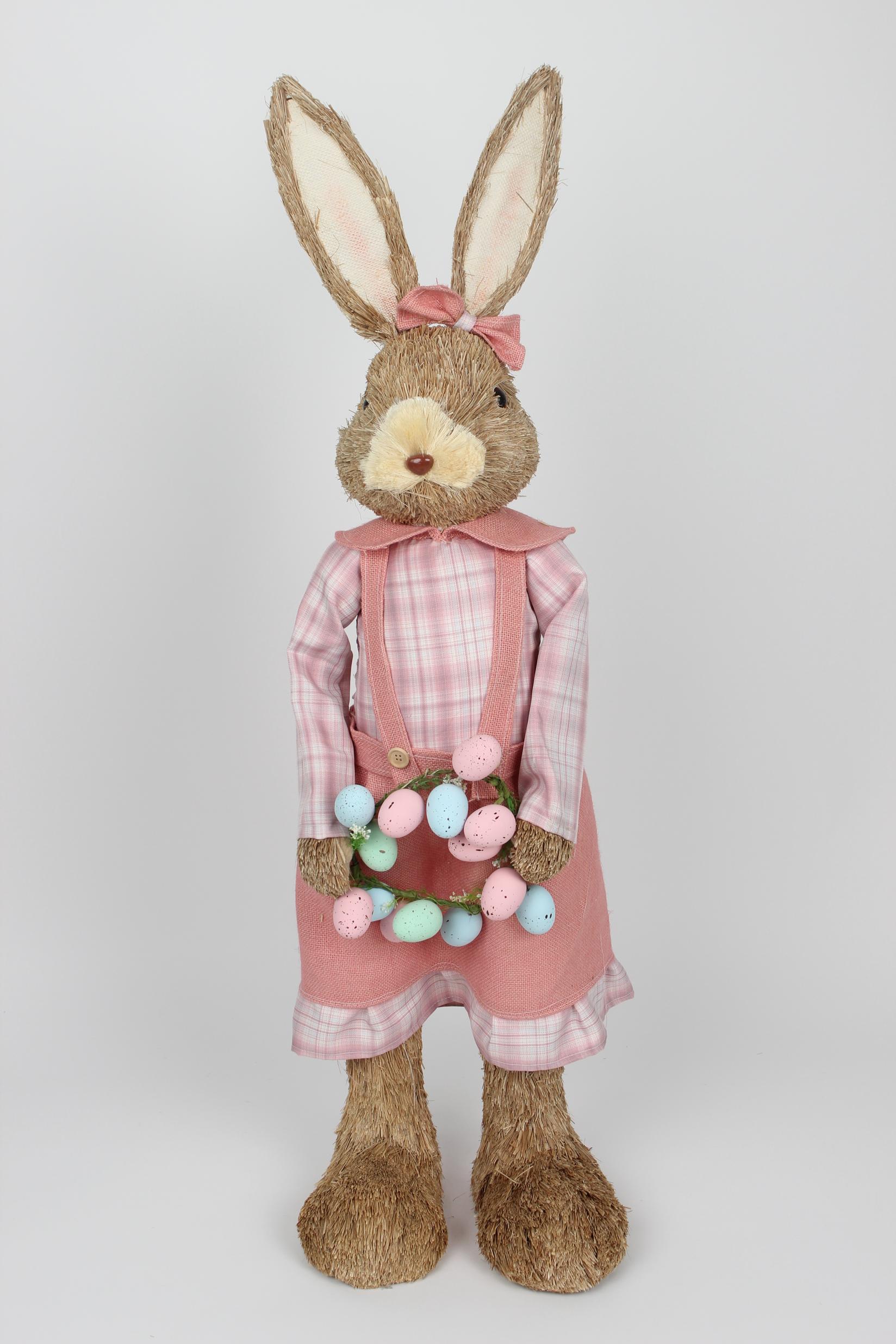 Amc Home Uskršnja dekoracija Zec, 110cm, Roze