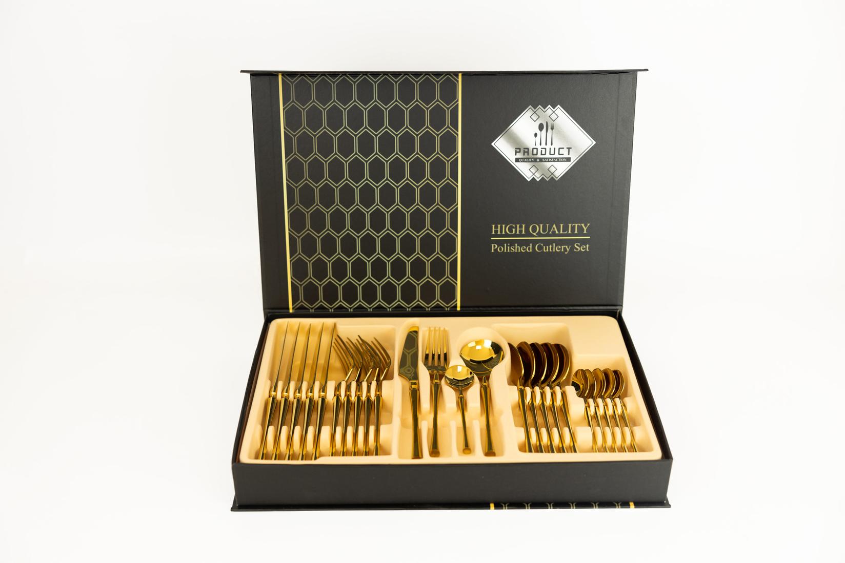 AMC HOME Escajg luxury, 24 elemenata, Zlatne boje