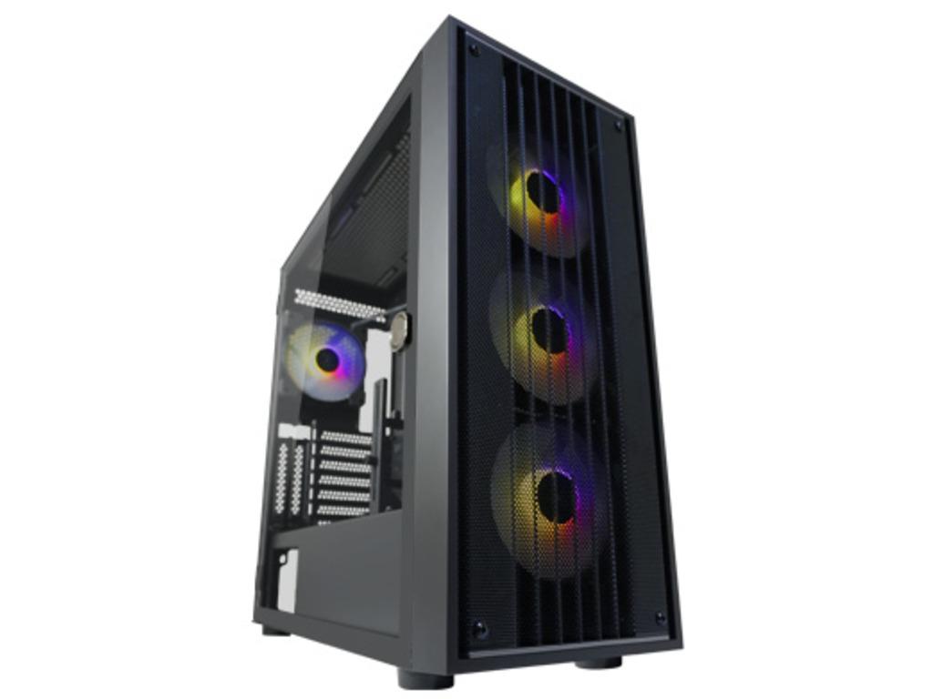 LC-Power kućište za geјmerski računar 810BE-ATX, ATX, Micro ATX, MiniITX, 4x120mm ARGB ventilatora, kaljeno staklo, crno