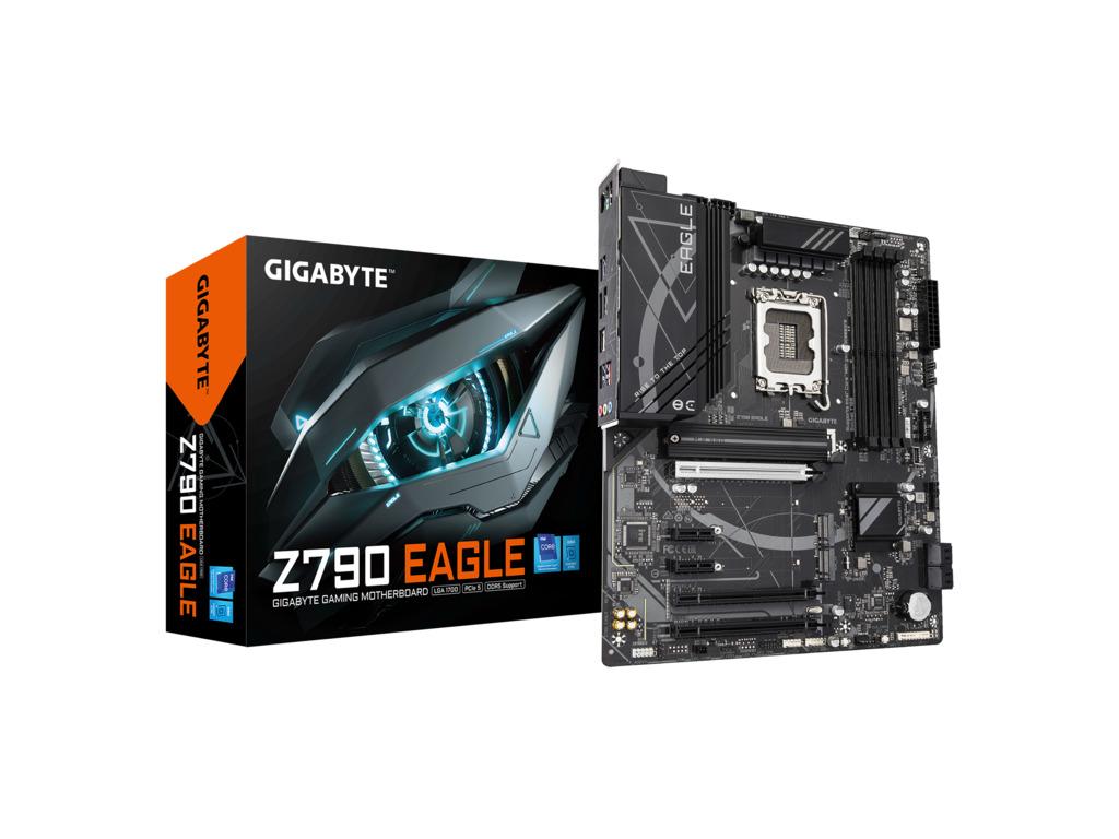 Gigabaјtova matična ploča Z790 Eagle, LGA1700; 4xDDR5, 3xM.2, 4xSATA, 8xUSB, DP, HDMI, ATX