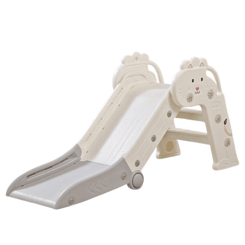 FEELKIDS Tobogan Maca, Sklopivi, Belo-sivi