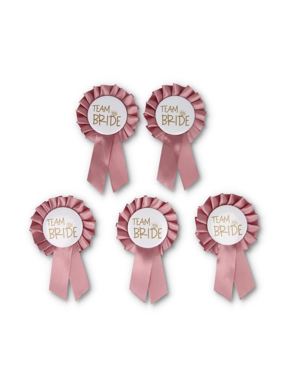 Set bedževa za devojačko veče Team Bride 5/1