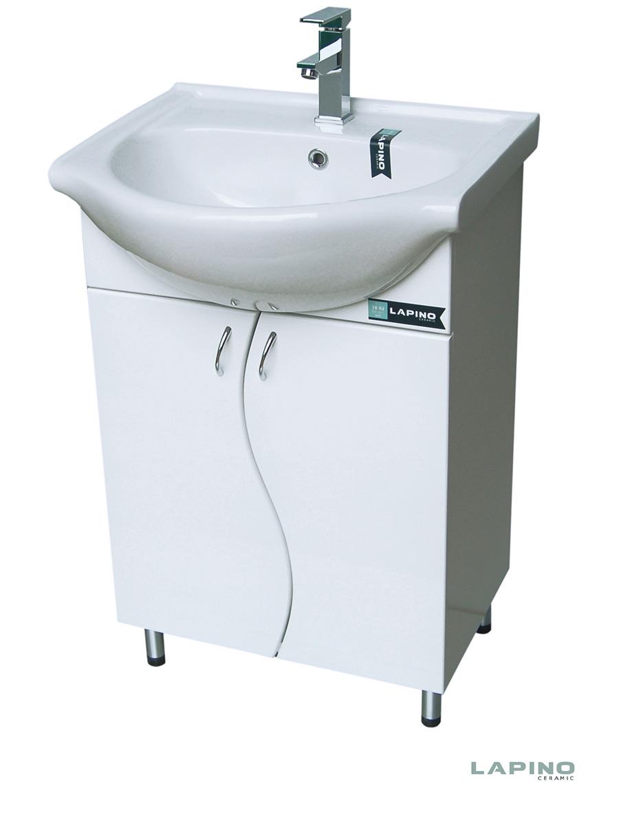 Lapino 5815 S Lavabo sa ormarićem, 55 x 85 cm, Beli