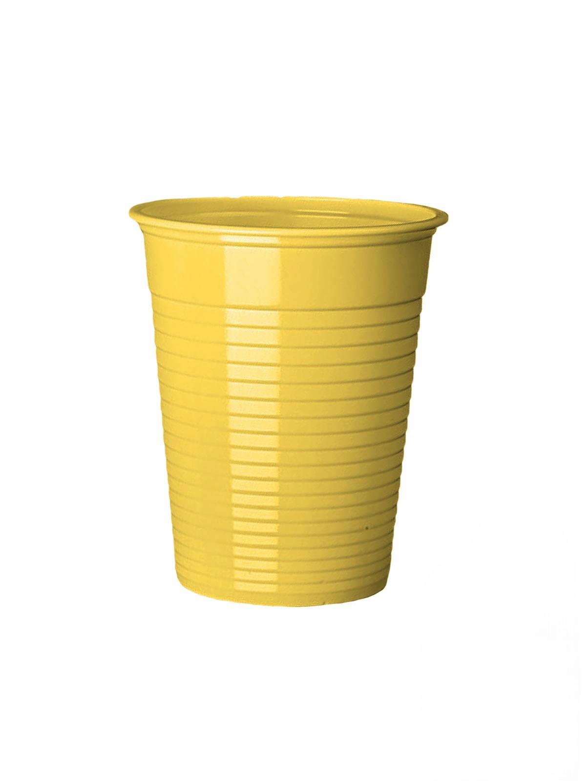 Zen Set plastičnih čaša, 100 komada, Žute