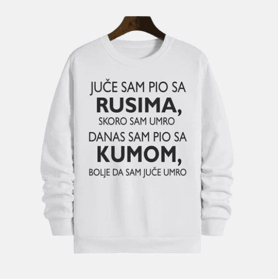 MAFIMI Muški duks Juče sam pio sa Rusima, Beli