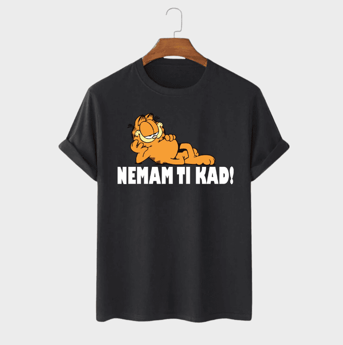 MAFIMI Muška majica Nemam ti kad, Crna