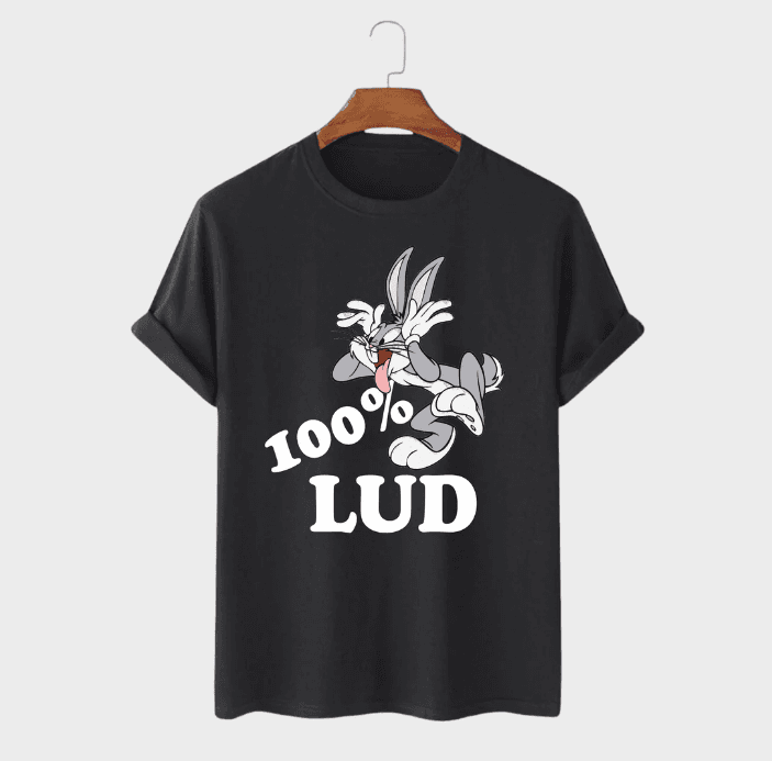 MAFIMI Muška majica 100% Lud, Crna