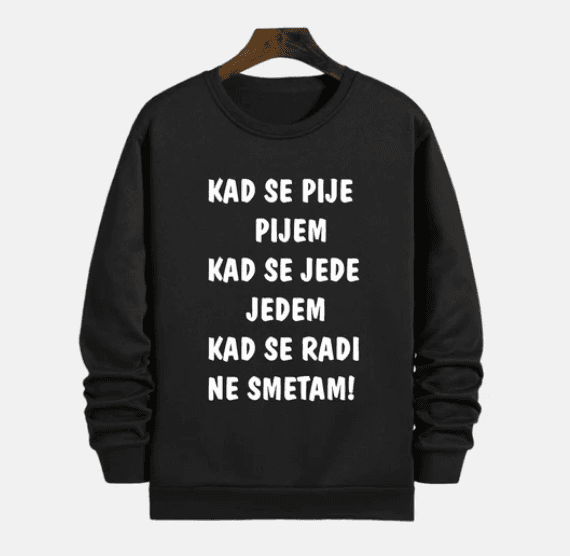 MAFIMI Duks Kad se radi ne smetam, Crni