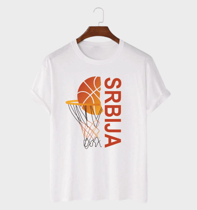 MAFIMI Majica Srbija košarka, Bela