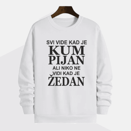 MAFIMI Muški duks Pijani kum, Beli