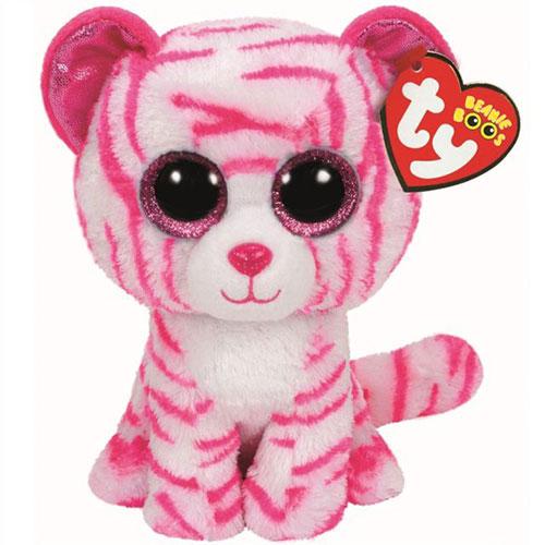 TY Plišana igračka tigar Beanie Boos Asia roze-bela