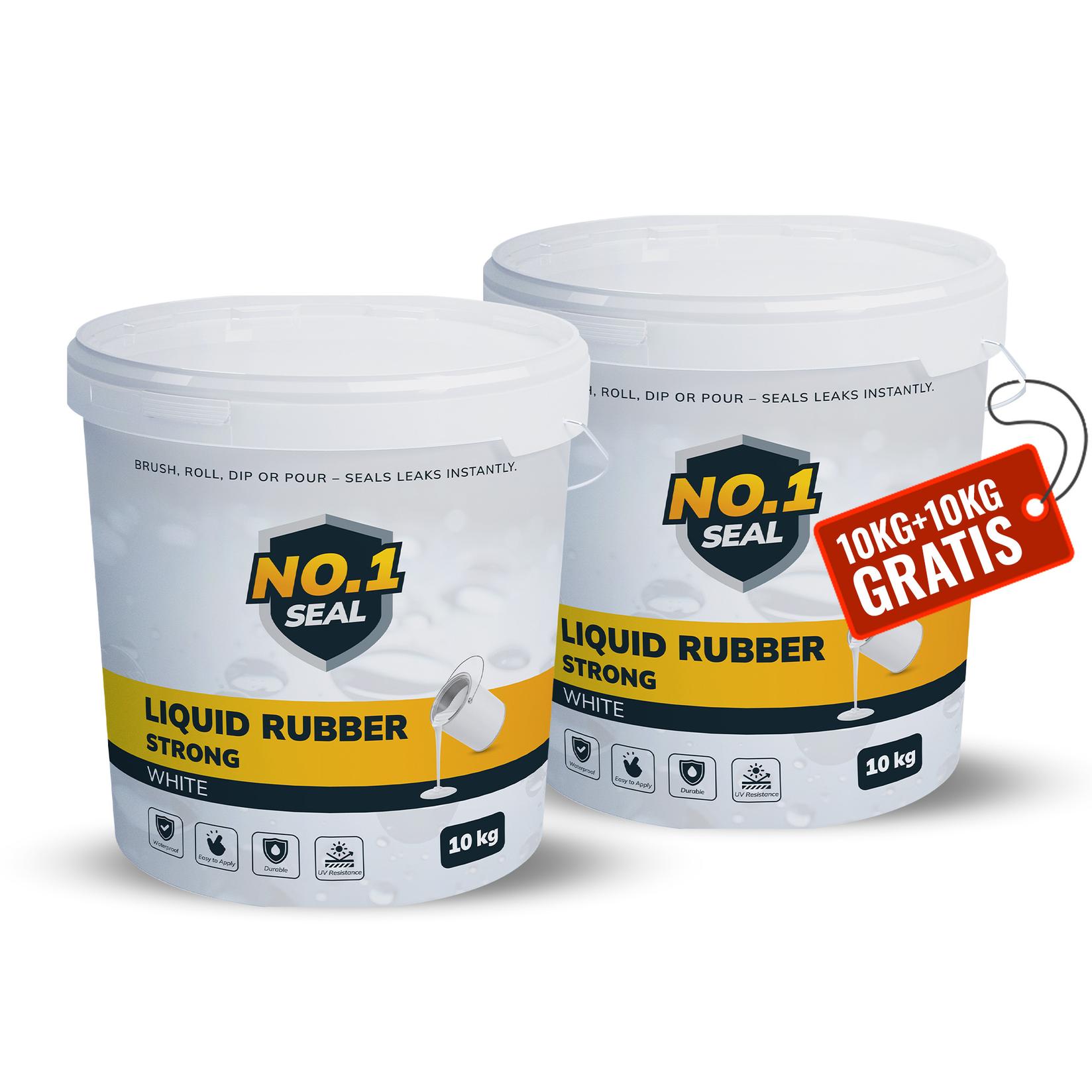 No.1 Seal Tečna guma Bela Strong do 40m², 20kg, 2 komada, Bela