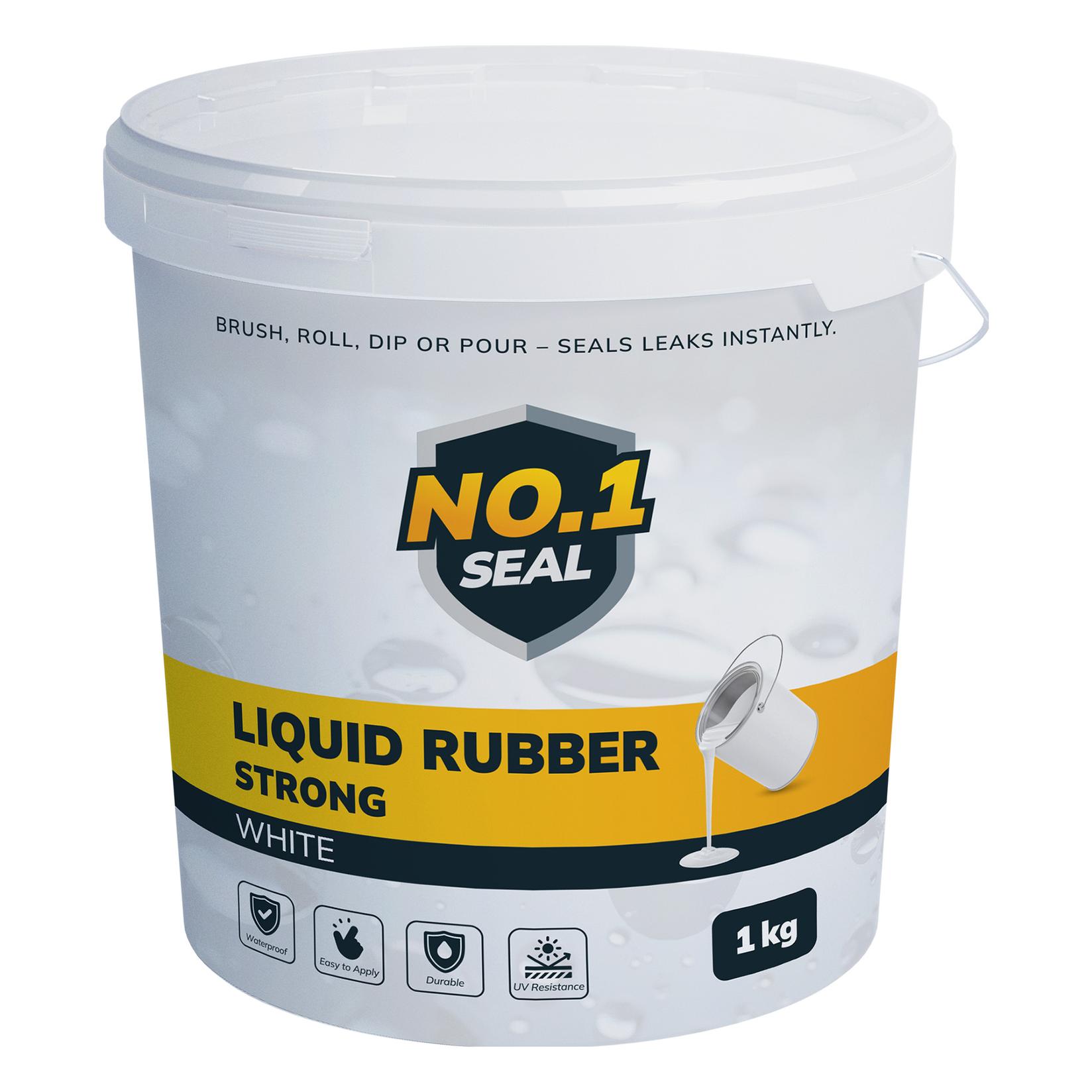 No.1 Seal Tečna guma Bela Strong do 2m², 1kg, Bela