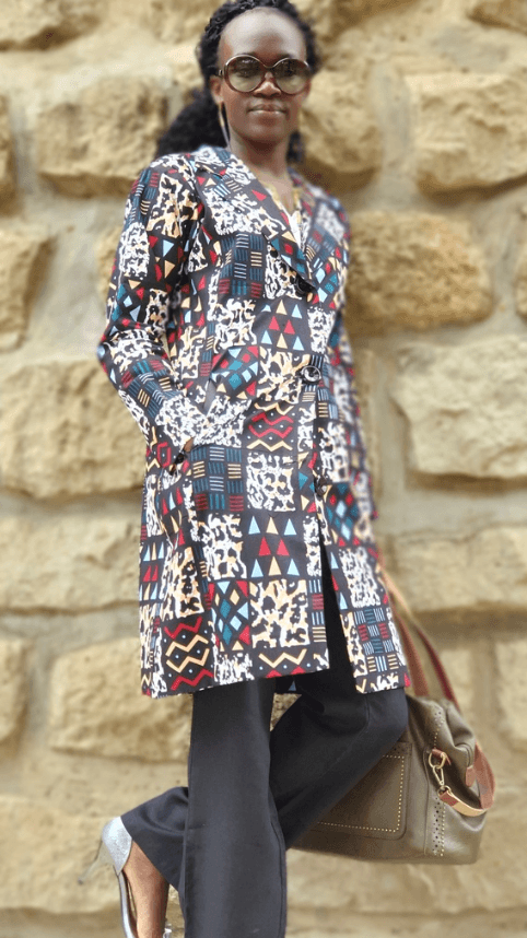 AFRIČKA RADIONICA Ženski mantil Tribal, Šareni