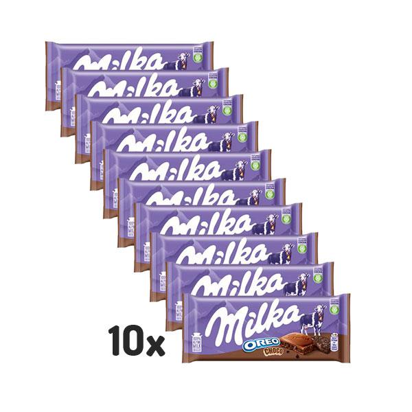 MILKA Čokolada Oreo Choco 100g, 10 komada