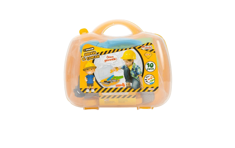 DEDE Dečiji set alata sa kutijom, 12 komada