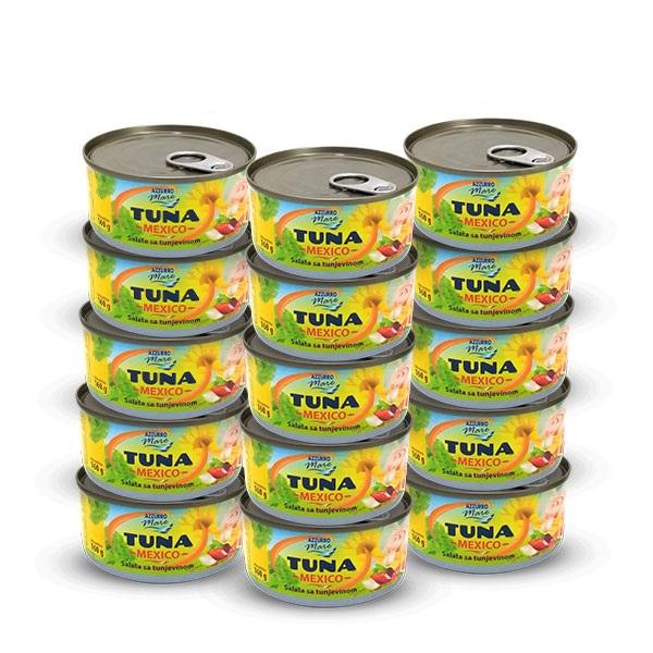 Azzuro Mare Tuna salata Mexico, 160 g, 48 komada