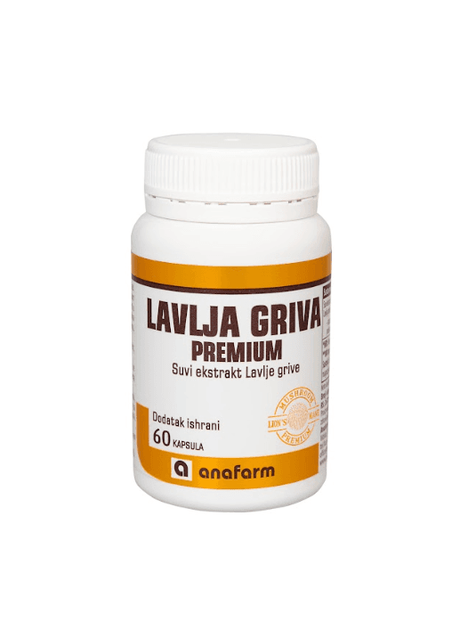Anafarm Dodatak ishrani Lavlja griva premium, 60 kapsula