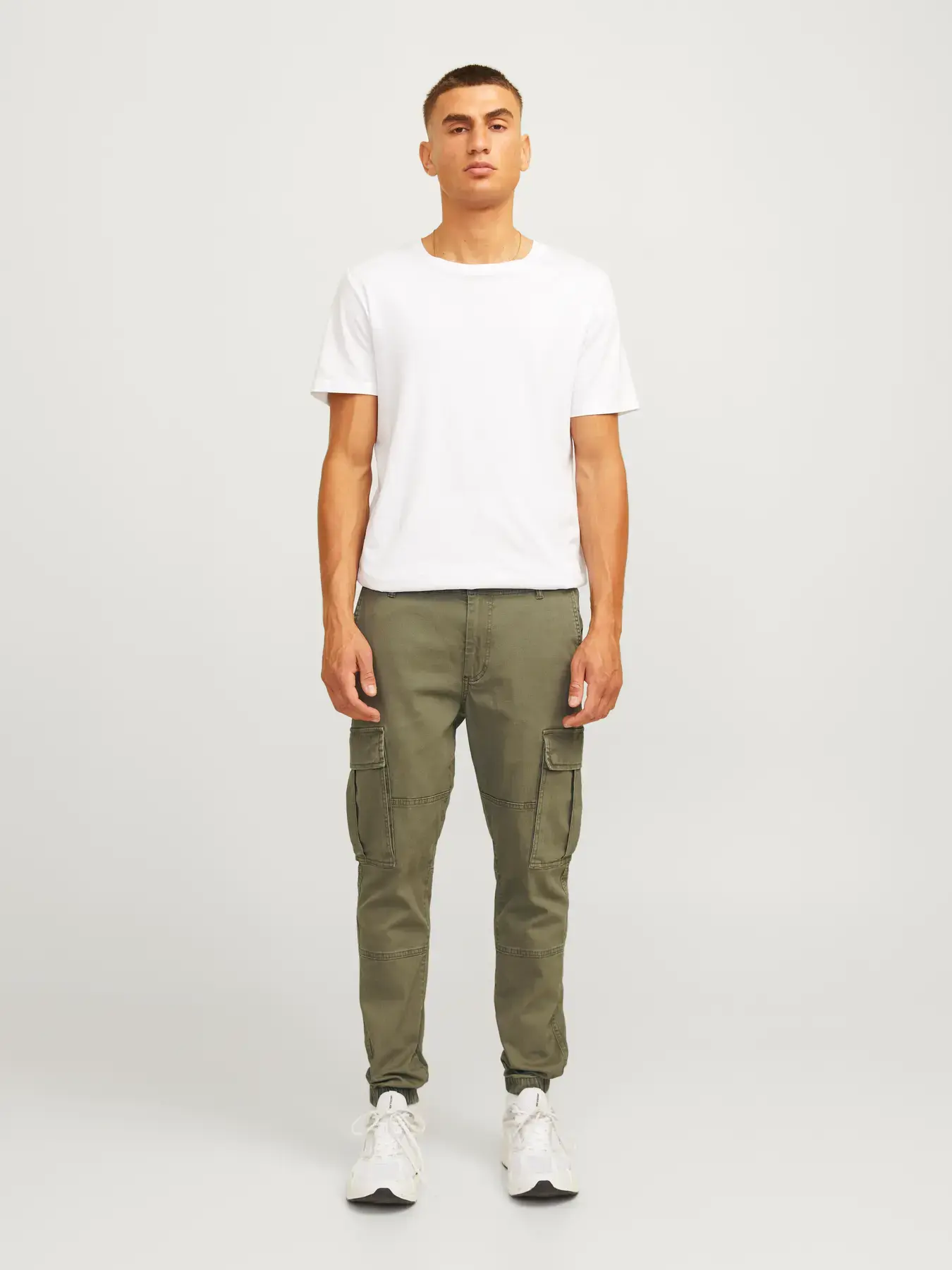 JJ Rebel Muške pantalone sa džepovima MICHAEL 12262655, Maslinaste