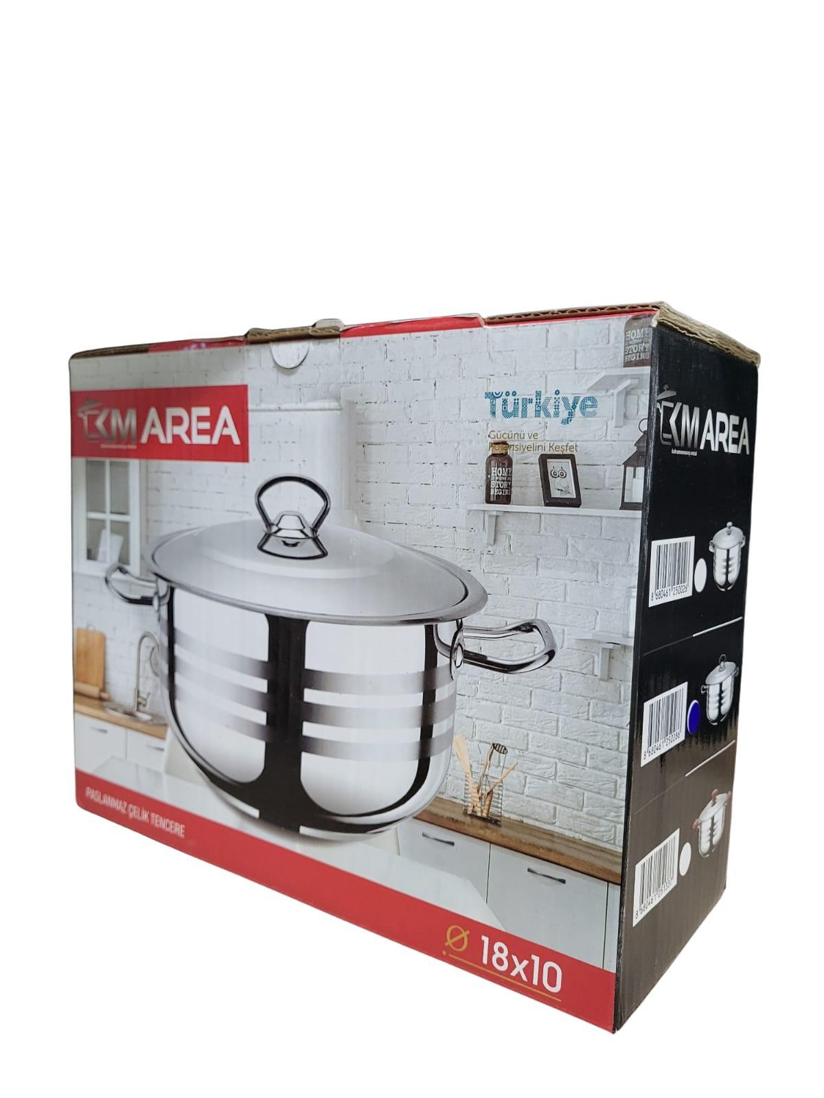 AREA Duboka šerpa 18x10cm, Inox