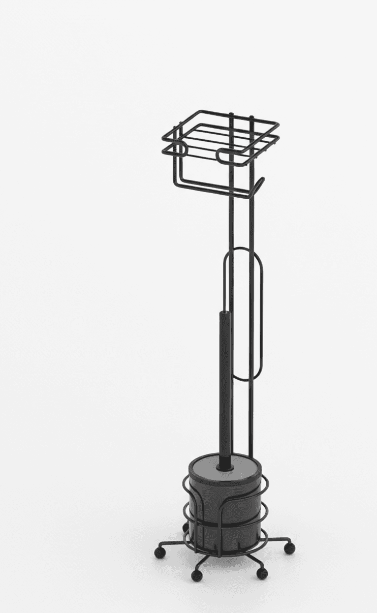 Apex Držač toalet papira sa wc četkom MG096, Crni