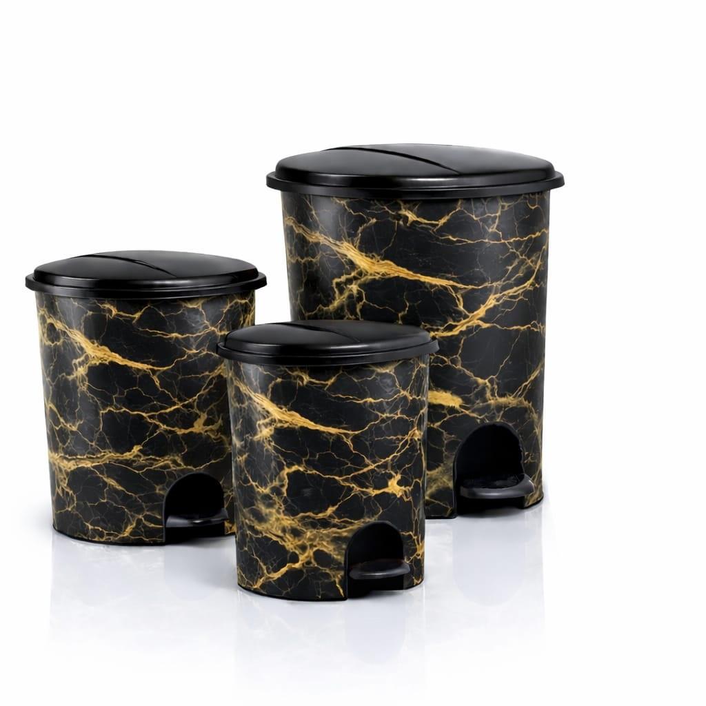 Apex Set kanti za smeće, 3 komada, Crna