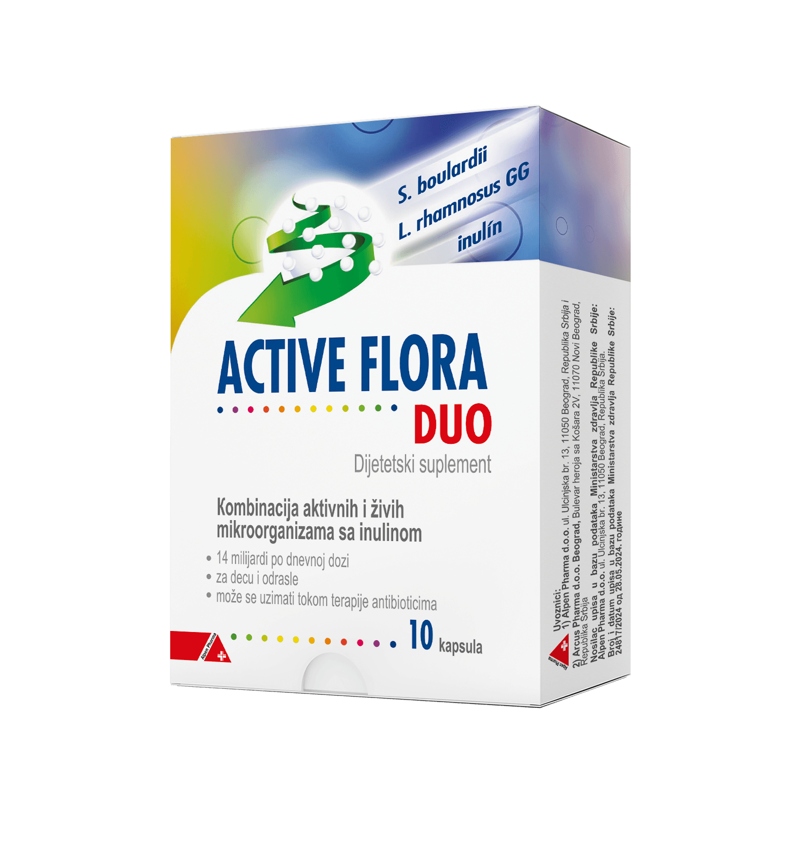 ALPEN PHARMA Active Flora Duo, 10 kapsula