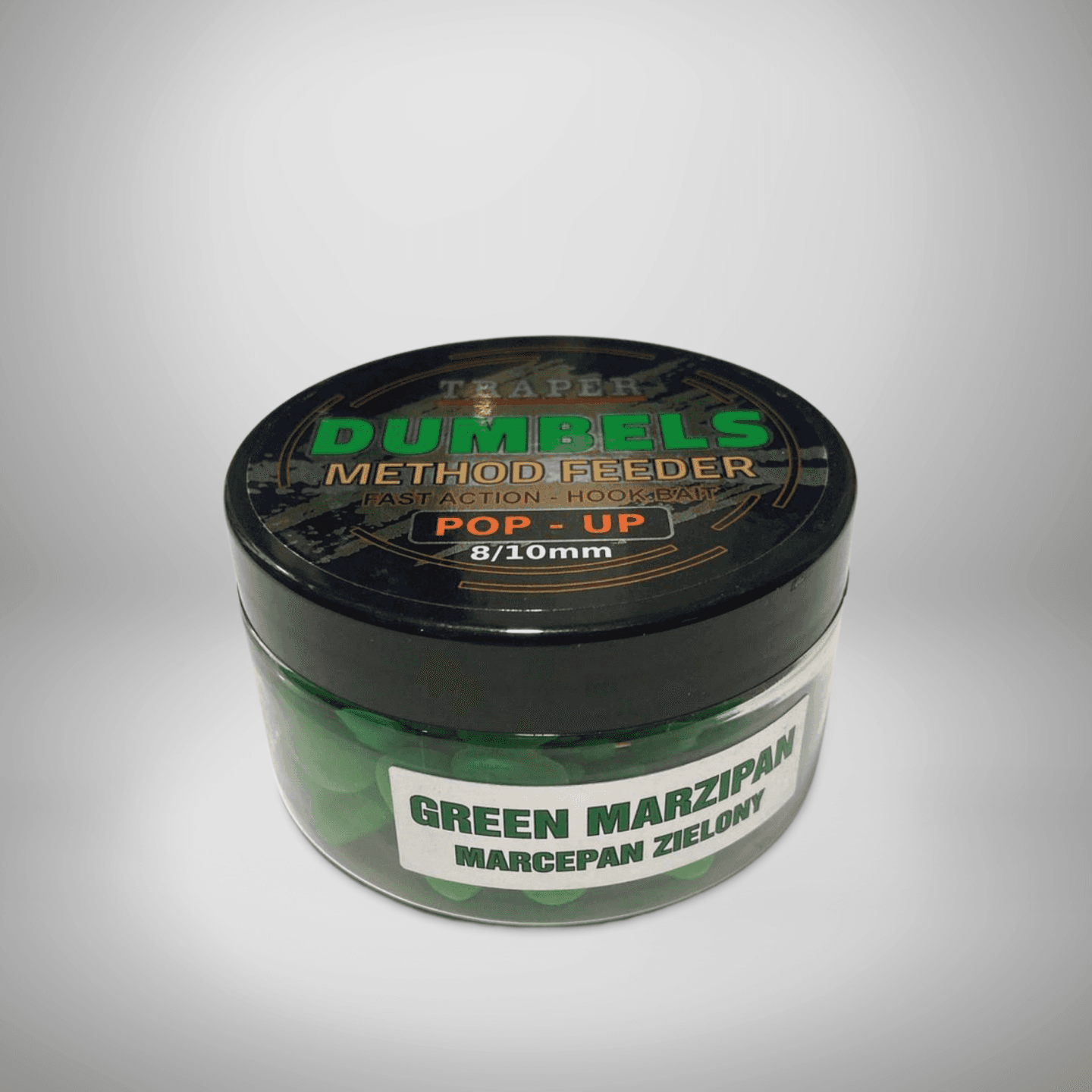 TRAPER MF Dumbels Pop-up Mamac, 8-10mm, Zeleni marcipan, 30g