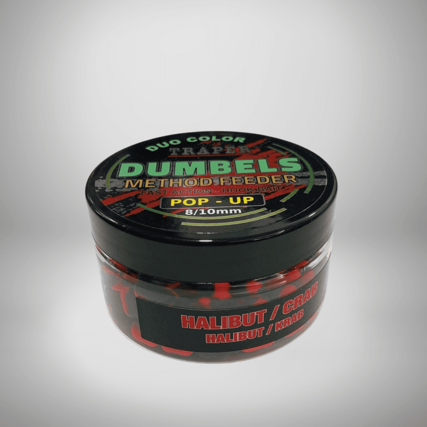 TRAPER MF Dumbels Pop-up Mamac, Dvobojni, 8-10mm, Halibut/Kraba, 30g