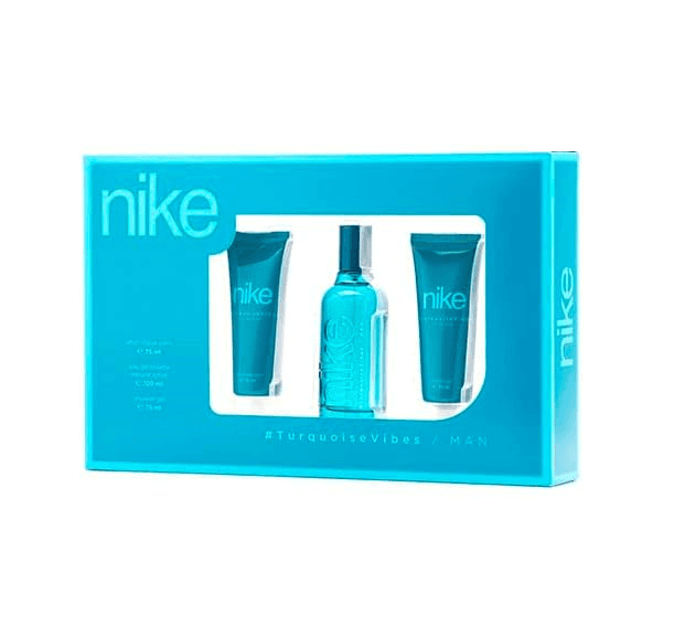 Nike Set za muškarce Perfumes Toaletna voda Turquoise Vibes, 100 ml + Gel za tuširanje, 75 ml + Balzam posle brijanja, 75 ml