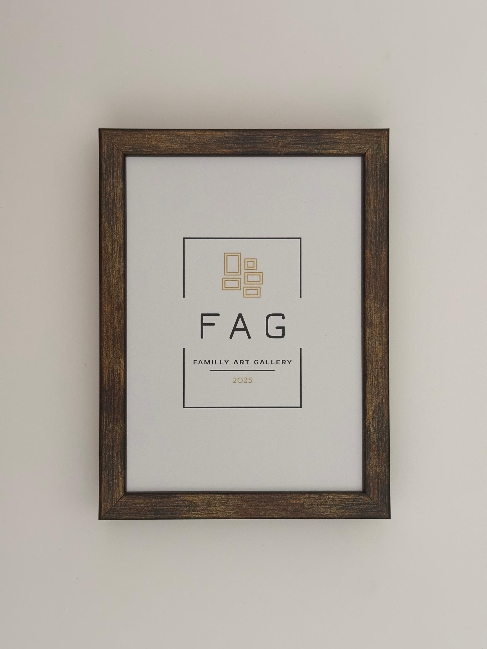 Family Art Gallery Ram za slike model 14, 13x14cm, Bukva