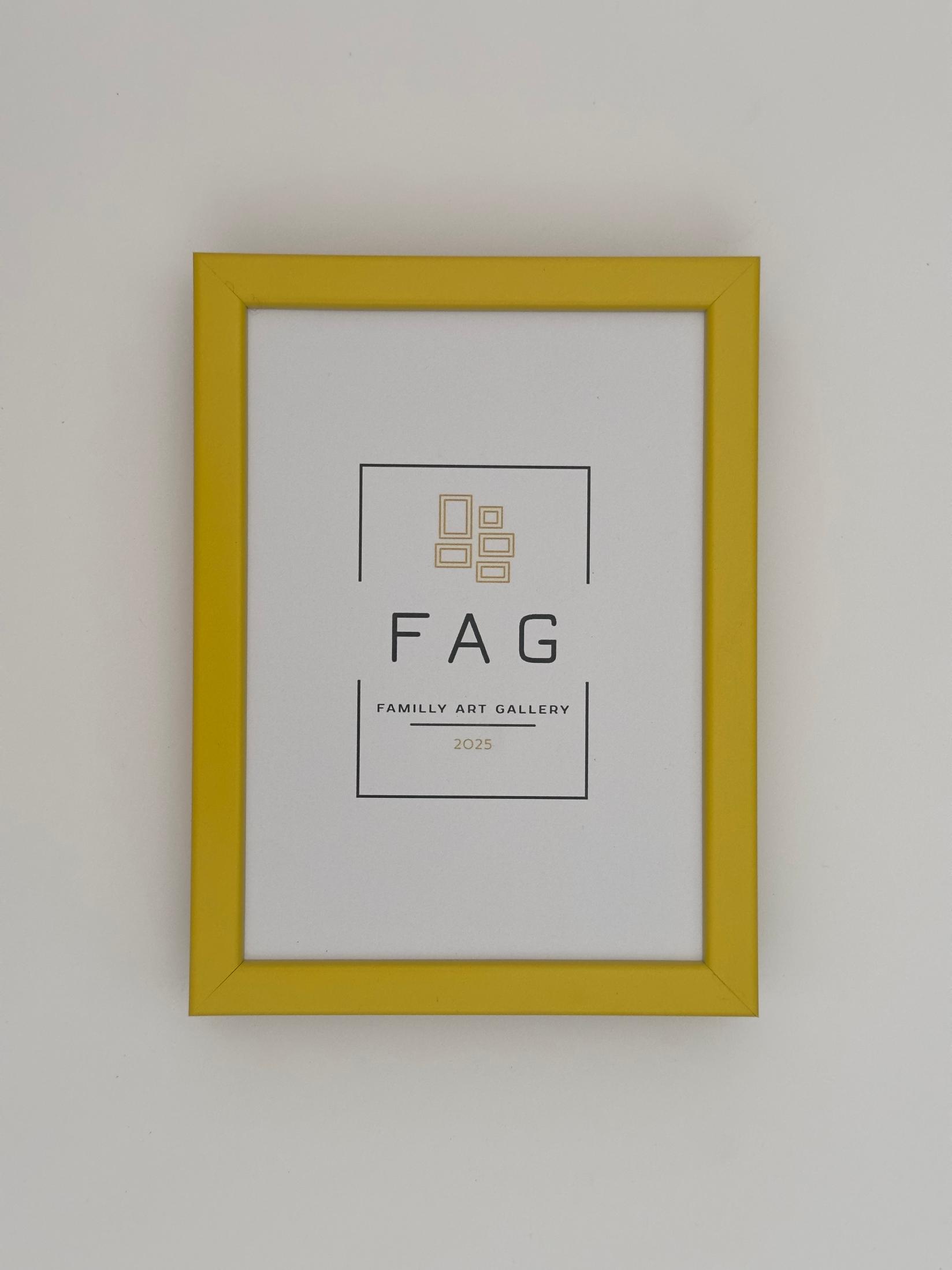 Family Art Gallery Ram za slike model 14, 13x14cm, Žuti