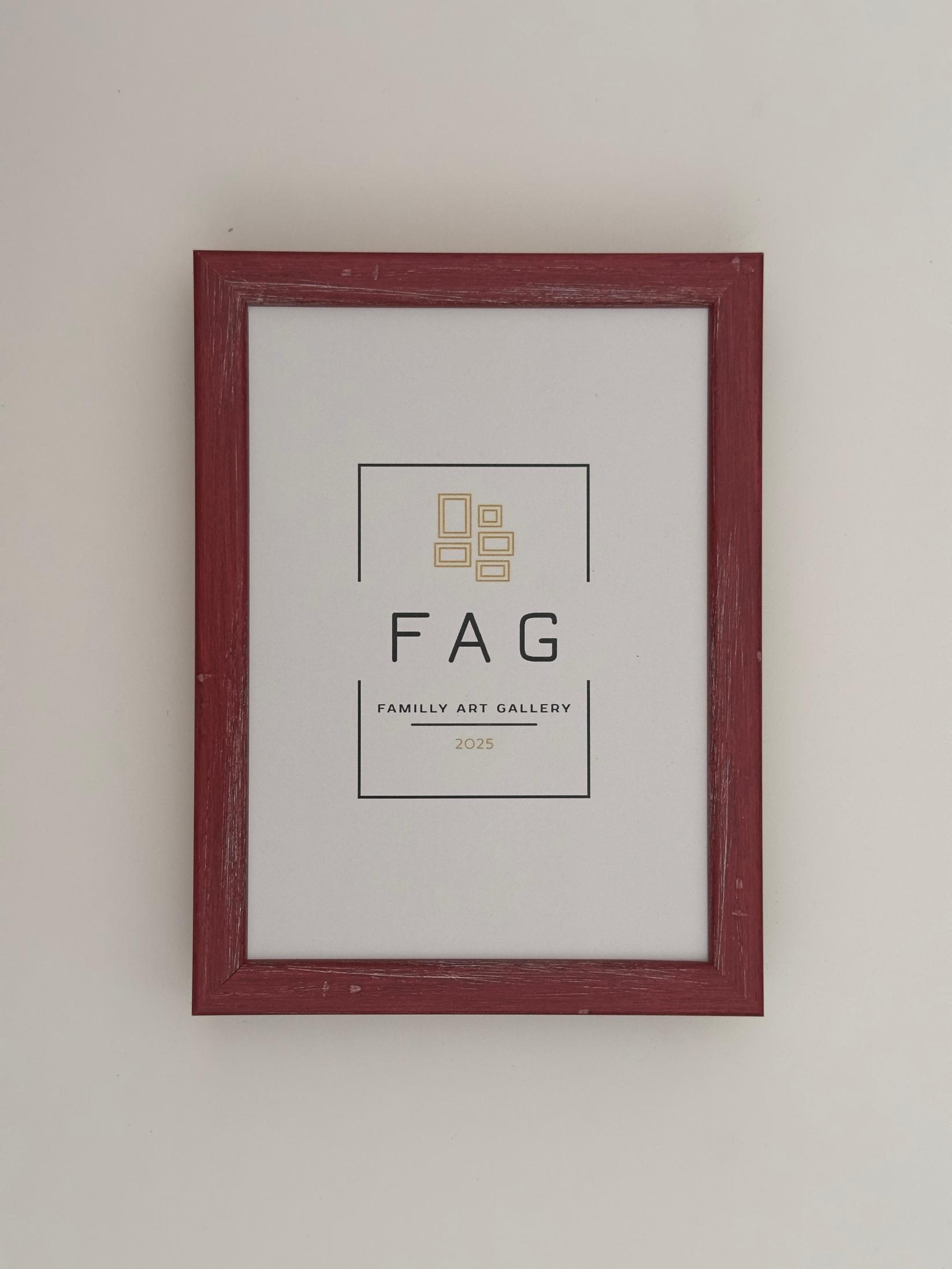 Family Art Gallery Ram za slike model 14, 10x15cm, Višnja