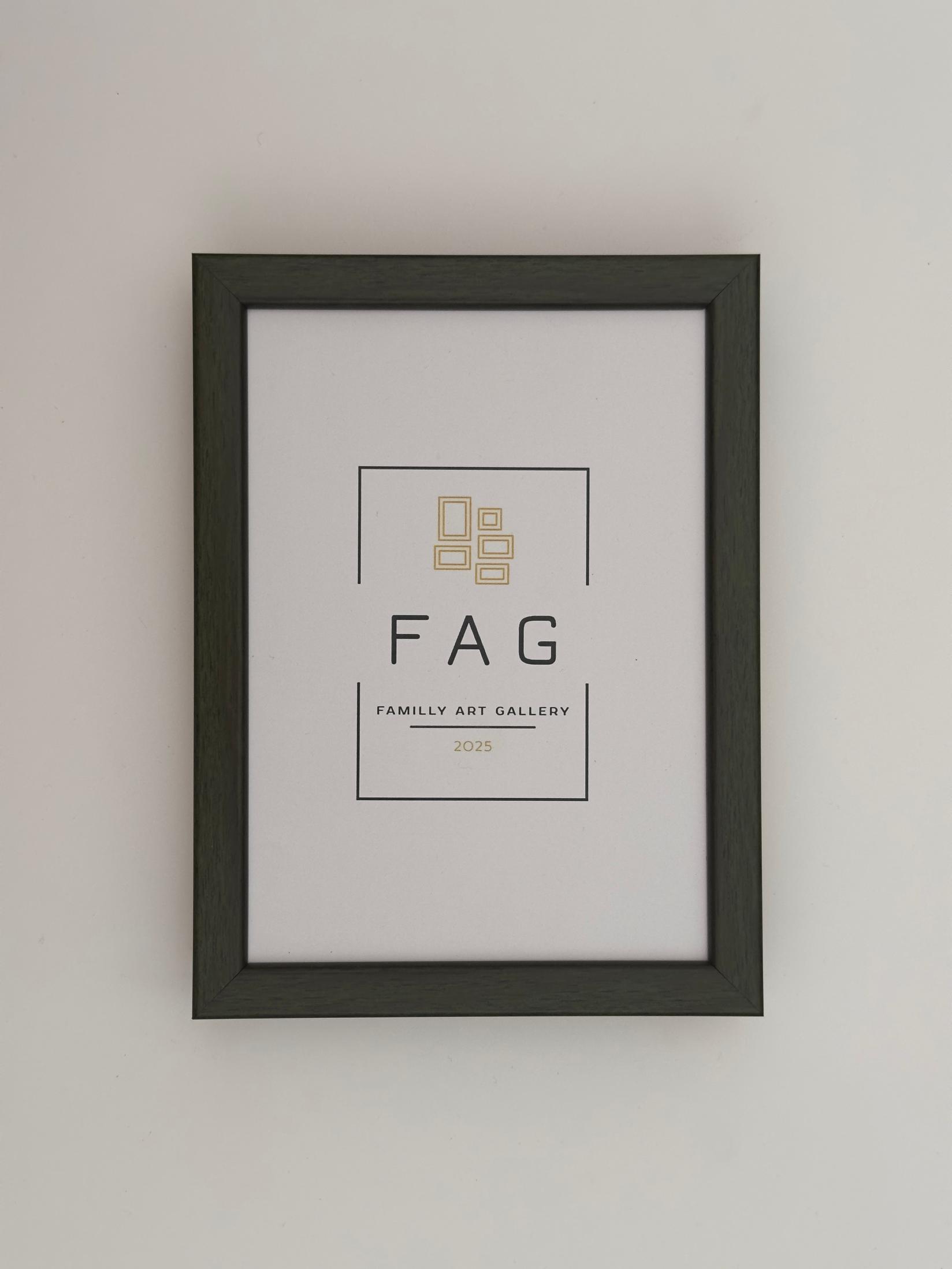 Family Art Gallery Ram za slike model 14, 13x14cm, Zeleni