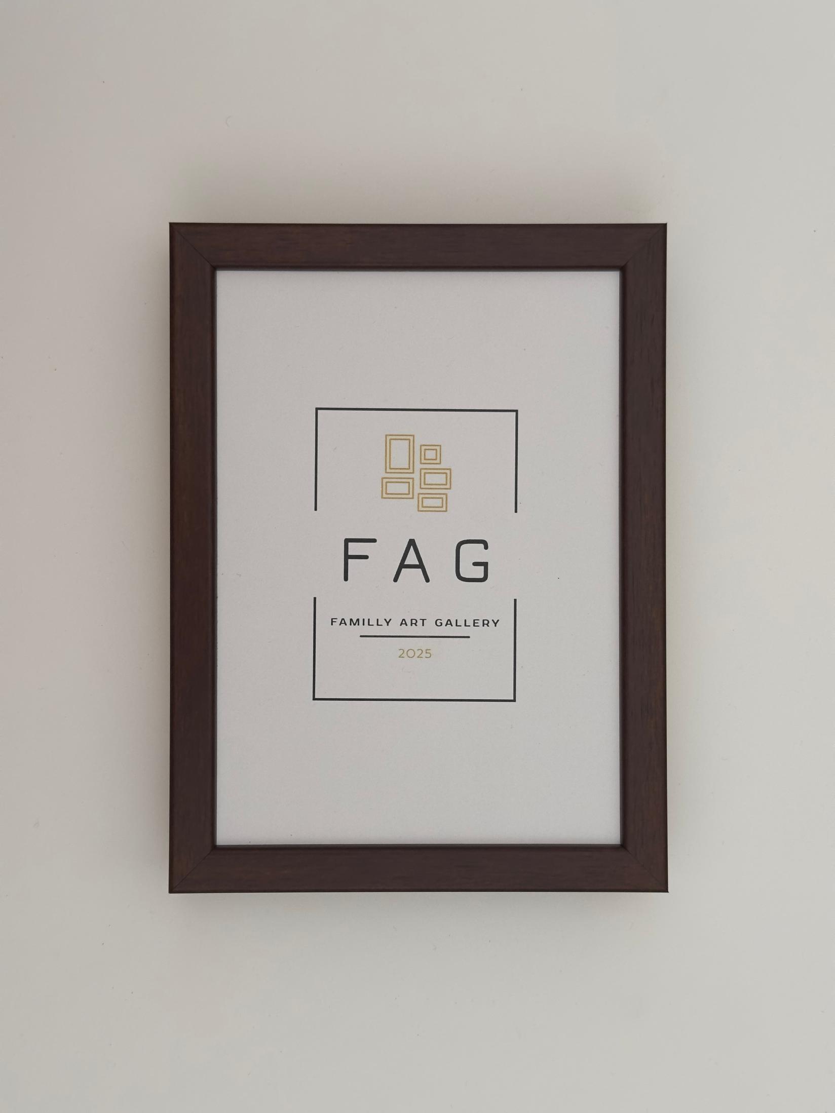 Family Art Gallery Ram za slike model 14, 10x15cm, Orah