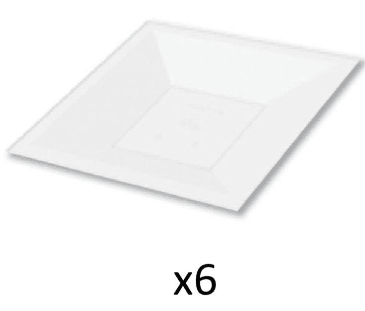 DUNI Set Premium tanjira, 26 cm, Beli, 6 komada