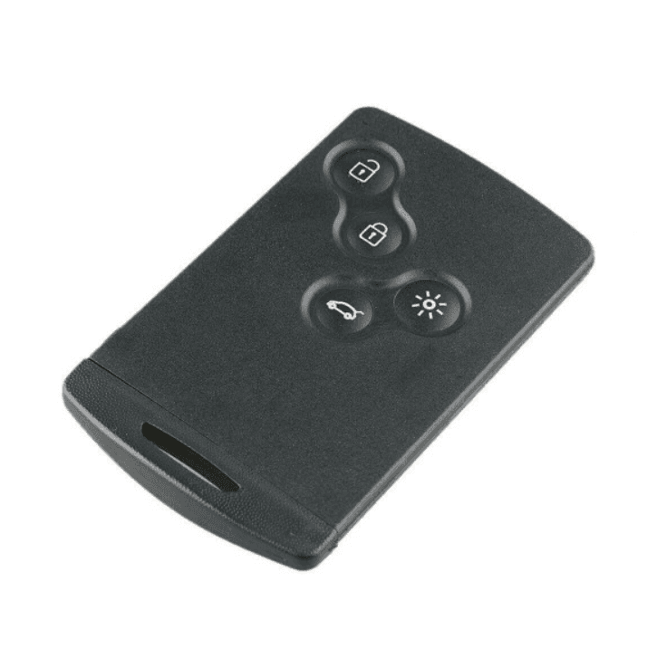 CAR 888 ACCESSORIES Kućište oklop ključa 4 dugmeta Renault Mregane kartica crno