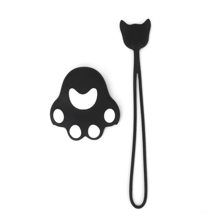 CAR 888 ACCESSORIES Silikonski privezak za ključeve šapa crni