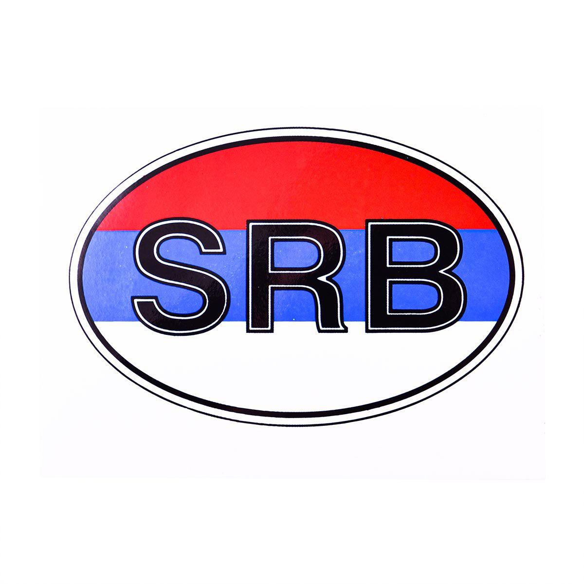 Selected image for CAR 888 ACCESSORIES Nalepnica, "SRB", 15 x 9 cm