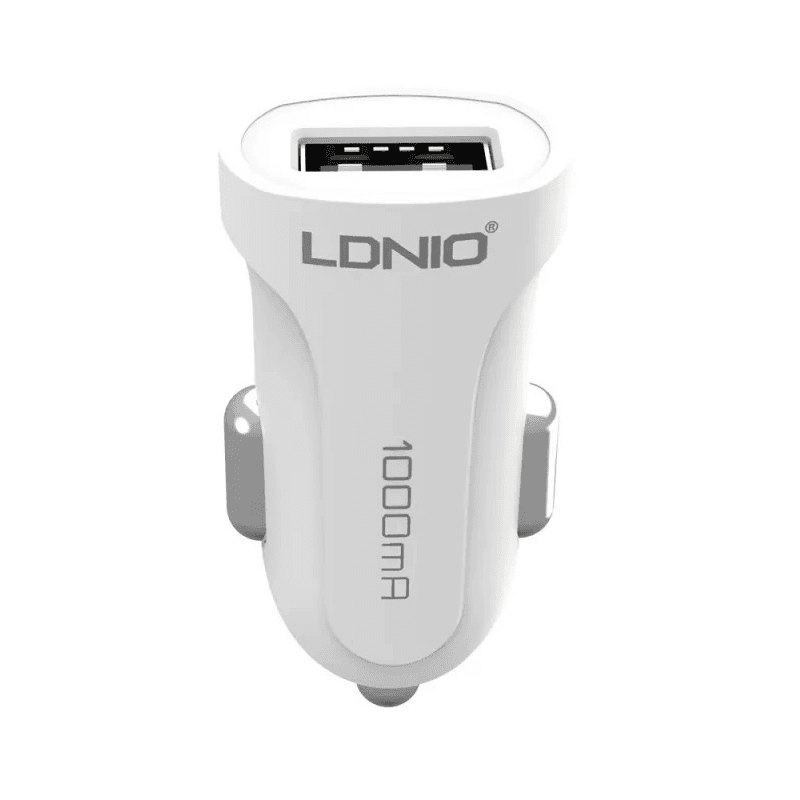 Selected image for LDNIO Auto punjač DL-C17 2.4A sa iPhone Lightning kablom white