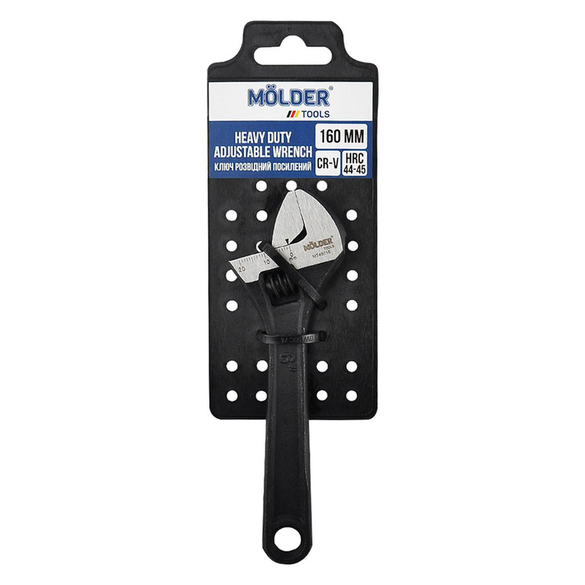 Molder Francuski ključ, Podesivi, 160mm, Radijus otvaranja 19mm