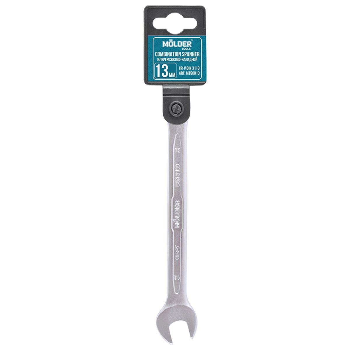 Molder Kombinovani ključ sa čegrtaljkom i zglobom, Brzi ključ, 13mm