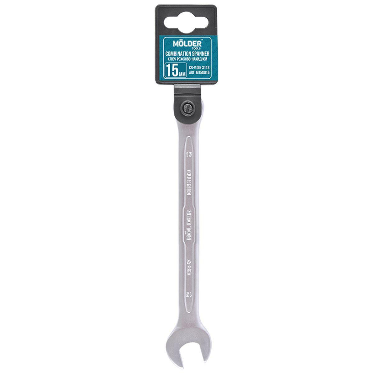 Molder Ključ viljuškasto-okasti, 15mm