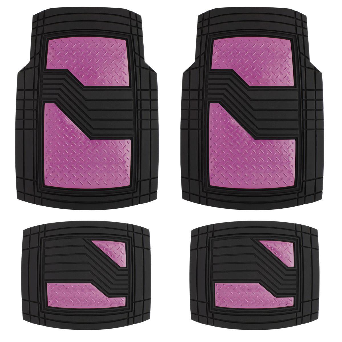 Sumex Univerzalne gumene patosnice Premium, 4  komada, Crno-roze