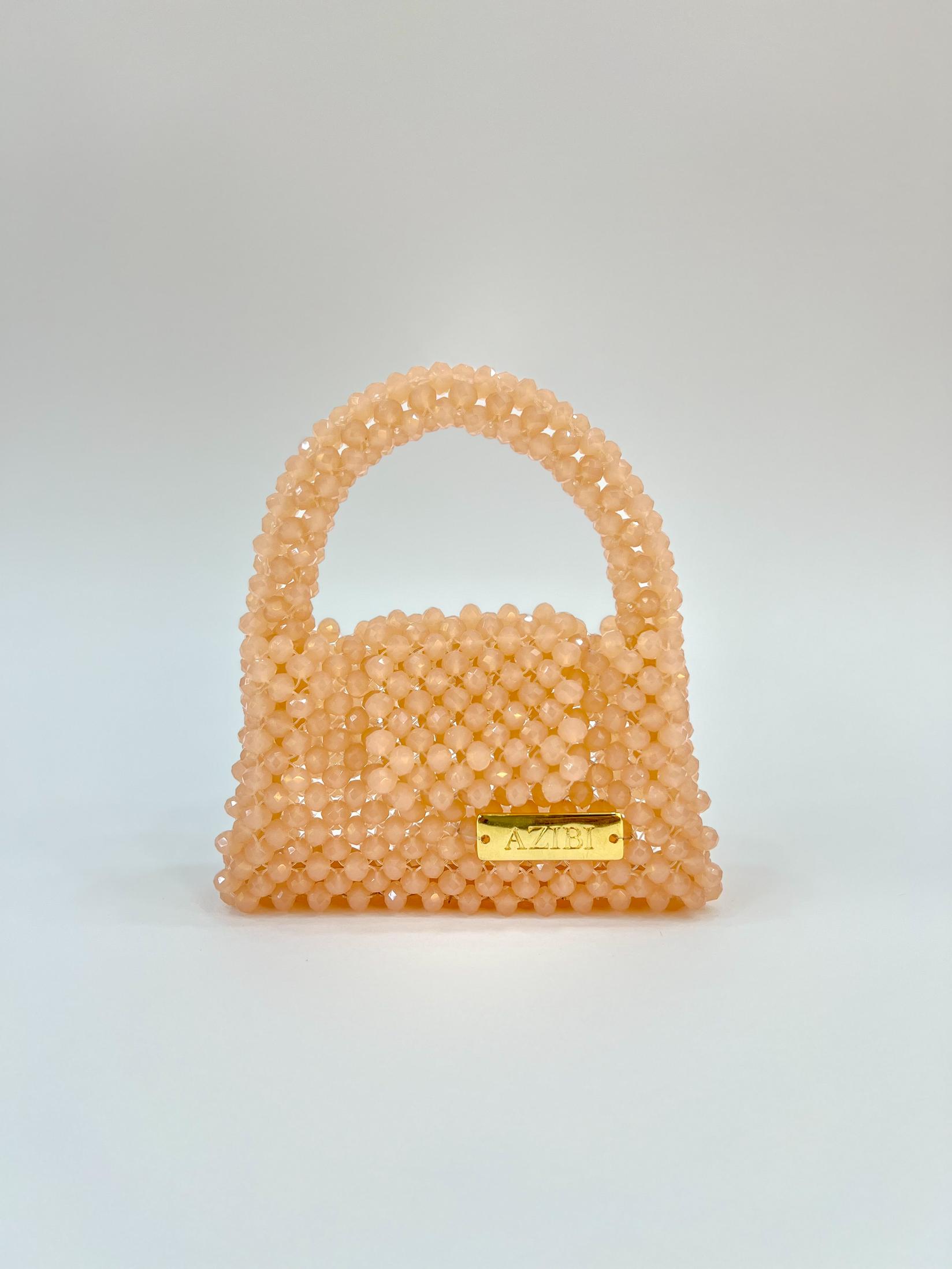 Azibi Ženska torba od perli Piccolina, Kajsija