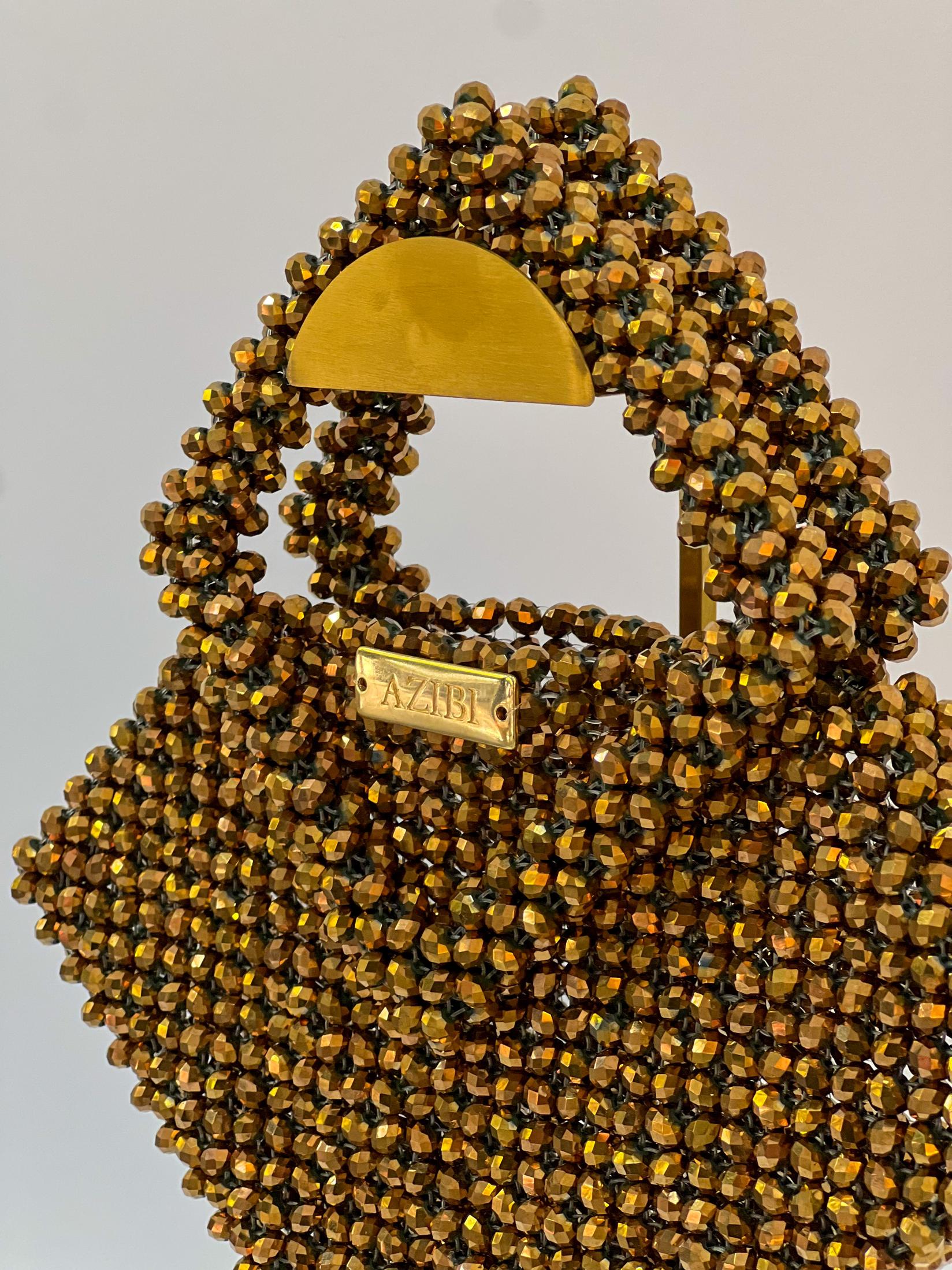 Azibi Ženska torba Divine, Zlatne boje