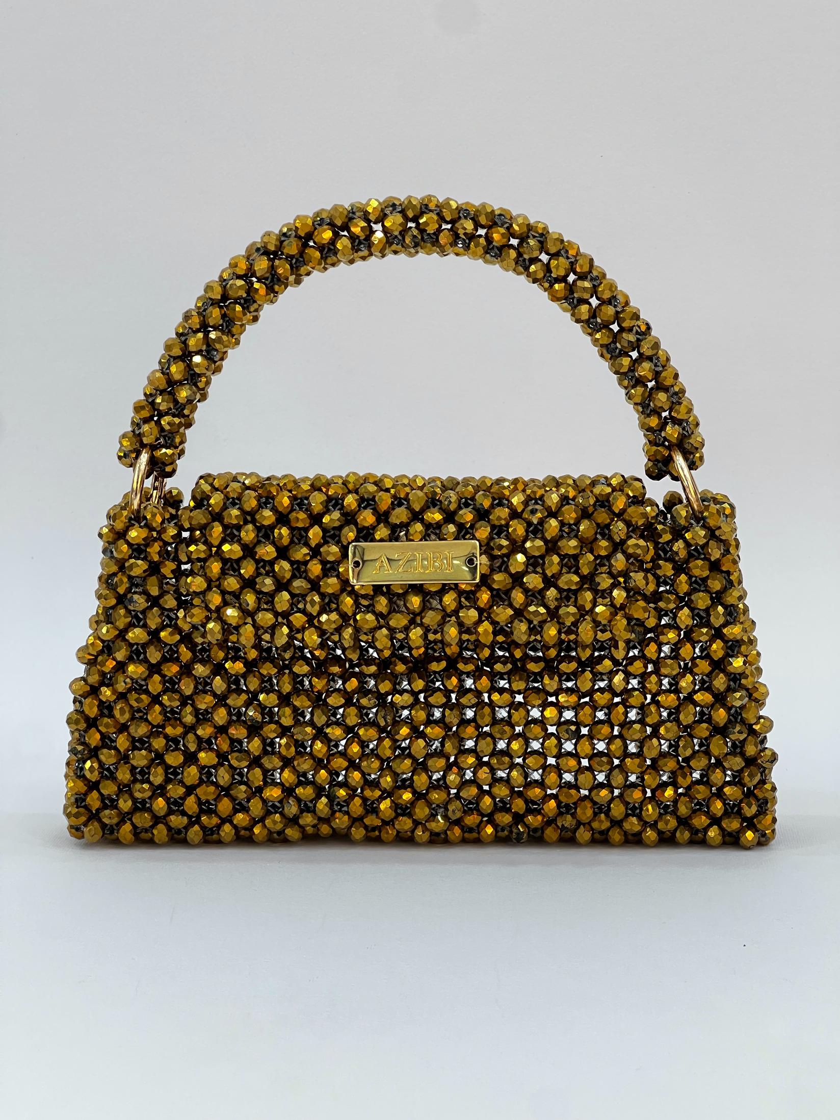 Azibi Ženska torba Frida, Zlatne boje